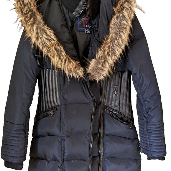 SEDUCTIONS Women's Winter Jacket City Parka Puffer High Neck Layered Hoo… - Picture 9 of 13